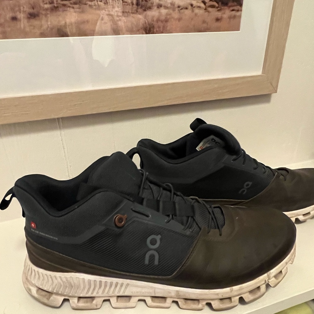 On High top leather sneakers
